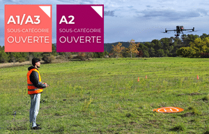 Télépilote de drone en catégorie Open (A1/A3 + A2)
