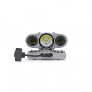 Projecteur DJI AL2D gris à triple lentille pour Matrice 5D et 5TD, avec câble de raccordement.