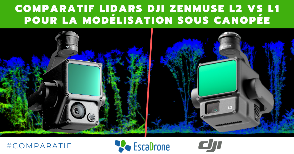 Comparatif lidars dji zenmuse L2 vs L1 pour la modélisation sous canopée