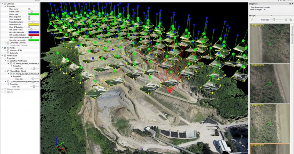 Pix4D_calibration-carriere-georeferencement