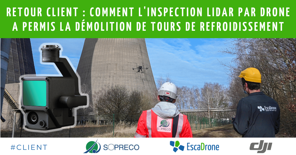 Retour client comment l'inspection LiDAR par drone a permis la démolition de tours de refroidissement